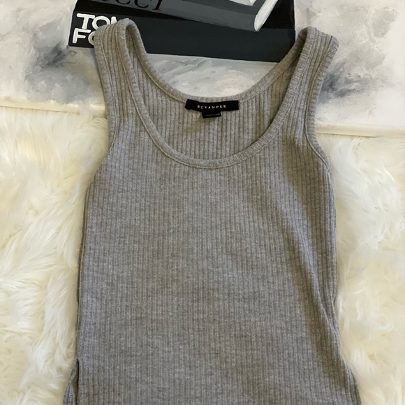 Grey Cropped Tank - Picture 1 of 3